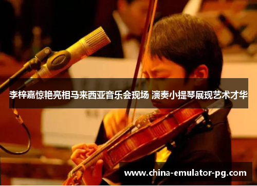 李梓嘉惊艳亮相马来西亚音乐会现场 演奏小提琴展现艺术才华